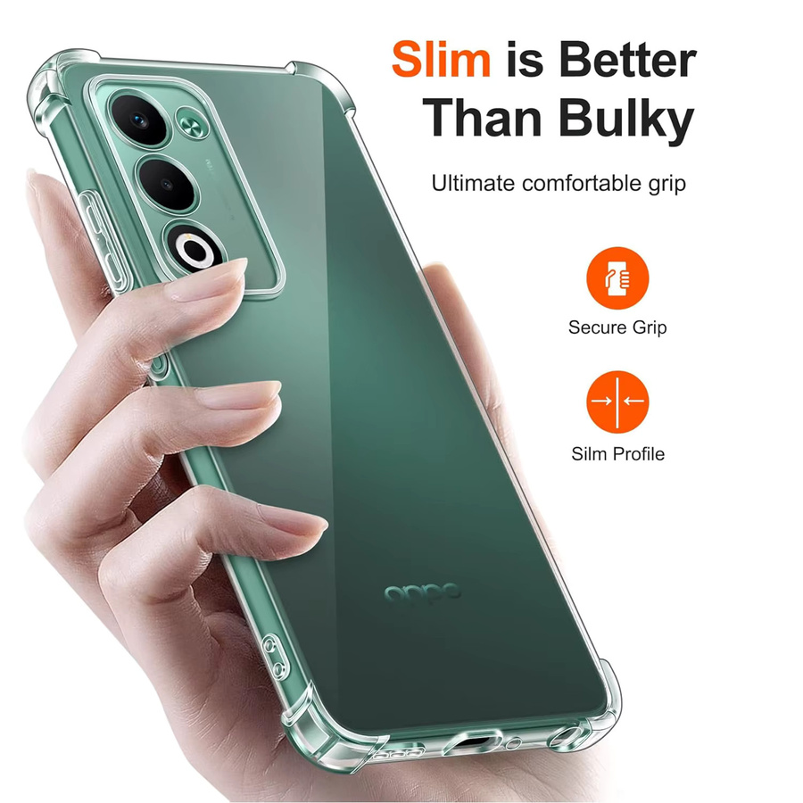 Stoßfeste Silikon Schutzhülle für Oppo A5 Pro und Oppo A5m in Transparent - Bild 2