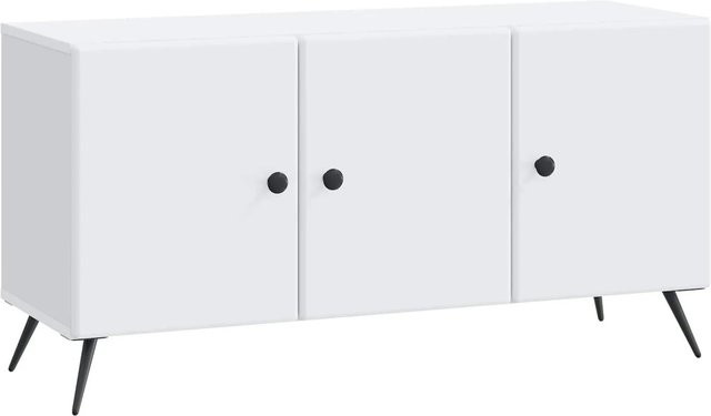 vidaXL TV-Schrank aus Holzwerkstoff in Weiß, B/T/H: 99 x 34,5 x 50 cm - Bild 1