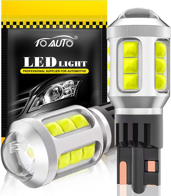 TOAUTO T15 W16W LED Lampe für Rückfahrlicht mit 4000 Lumen und 6500 K Cool White, Canbus Fehlerfrei, Silber - Bild 1