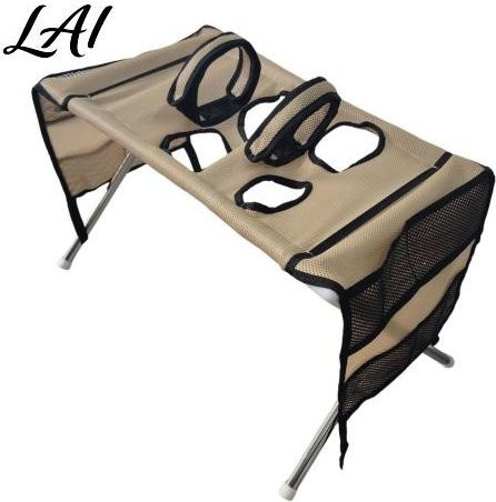 Kleintier-Badegerät und Haustier-Pflegetisch mit Hängematte und klappbarem Ständer in Khaki/Beige - Bild 1