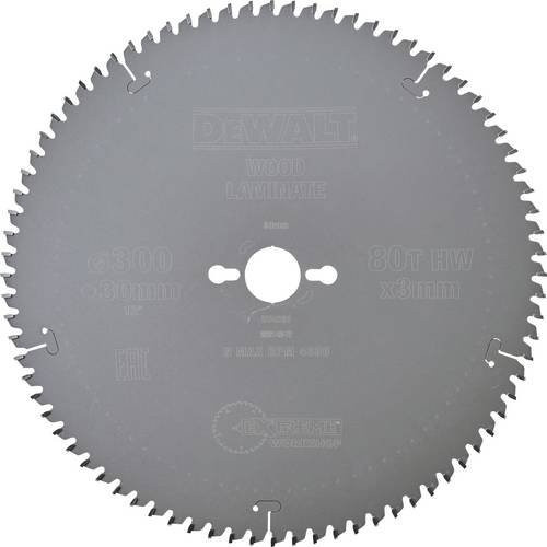 DeWalt DT4281-QZ Kreissägeblatt, Grau, Durchmesser: 250 mm (80 mm Bohrung) - Bild 1