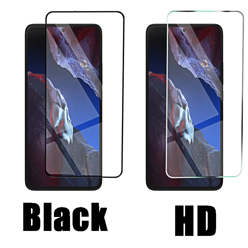 4er-Pack gehärtetes Schutzglas für Xiaomi Poco F5 Pro F5 F4 GT F3 GT in Schwarz und Transparent - Bild 2