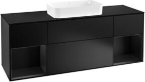 Villeroy & Boch Waschtischunterschrank Finion mit Abdeckplatte, Farbe Blau Lack, B/T/H: 160 x 60 x 50,1 cm - Bild 1
