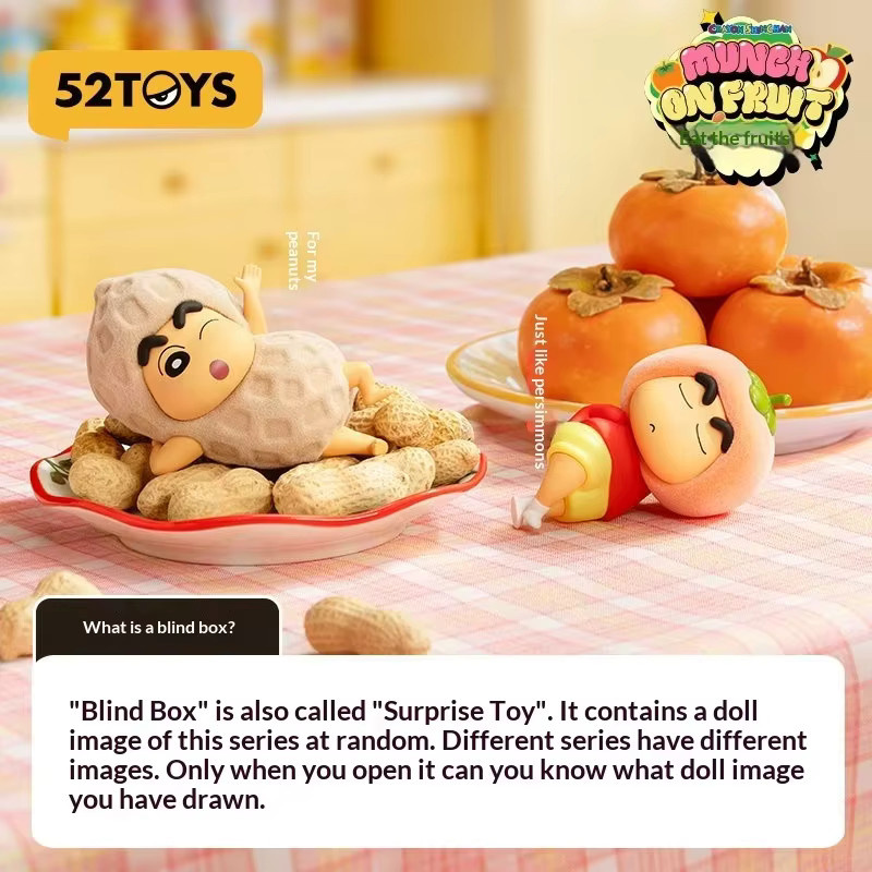 52toys Crayon Shin Chan Frucht-Fest-Serie, Blindbox-Figur, Einzelfigur - Bild 1