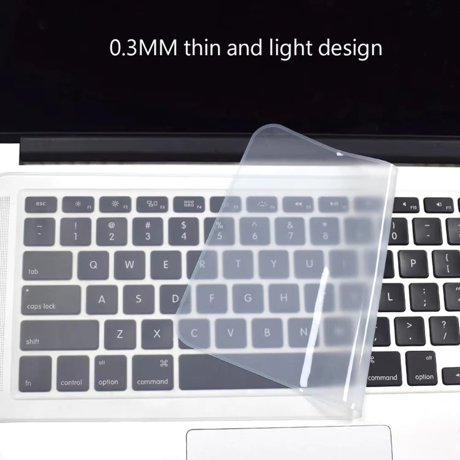 Universelle Silikon-Tastaturfolie für Laptops, wasserdicht und staubdicht, transparent und gelb - Bild 2