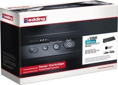 Edding Toner Kompatibel mit Brother TN-2120 Schwarz für Laserdrucker 2600 Seiten EDD-1000 - Bild 2