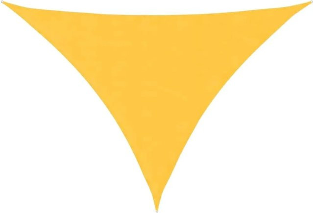 vidaXL Sonnensegel aus Oxford-Gewebe in Gelb, Dreieckig, B/T/H: 5 x 6 x 6 m - Bild 1