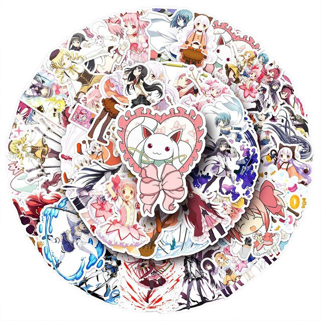 Bandai Puella Magi Madoka Magica Aufkleber, Bunt / Mehrfarbig - Bild 1