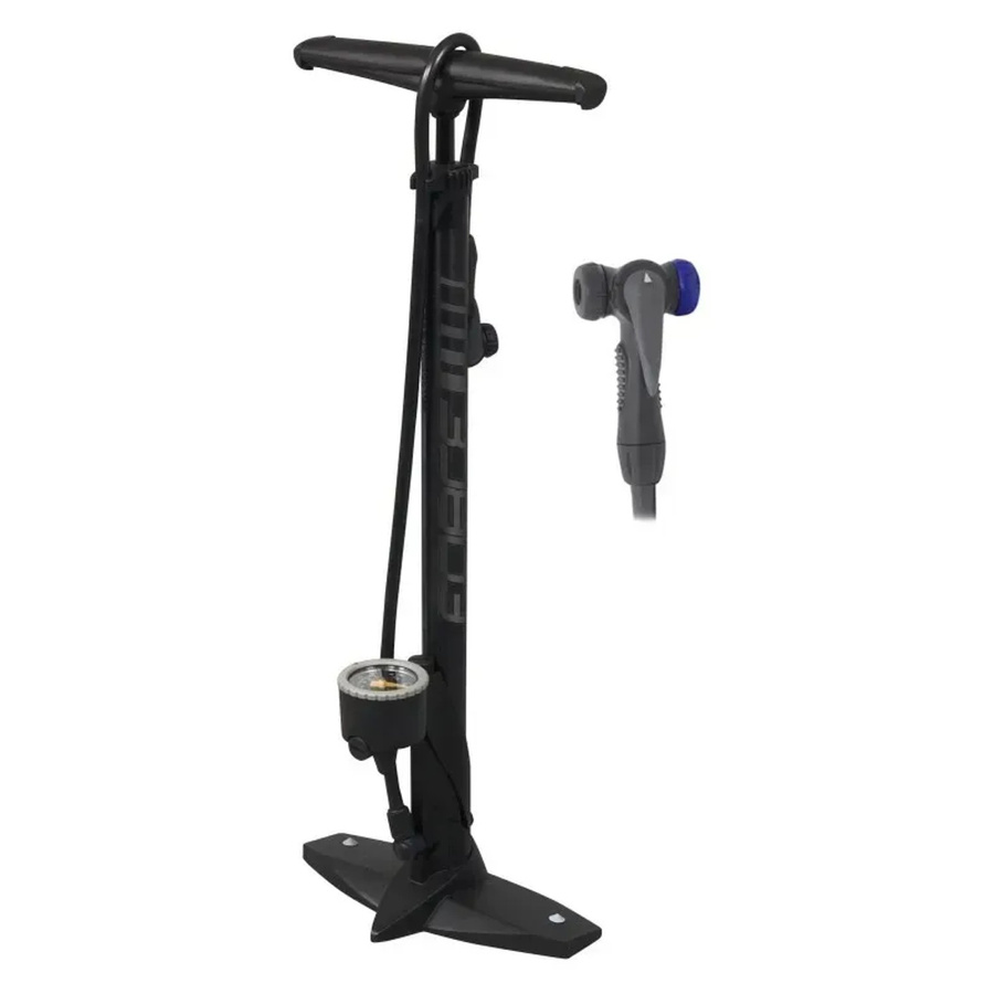 Force Alu Standpumpe mit Dualventilkopf in Schwarz bis 11 Bar - Bild 2