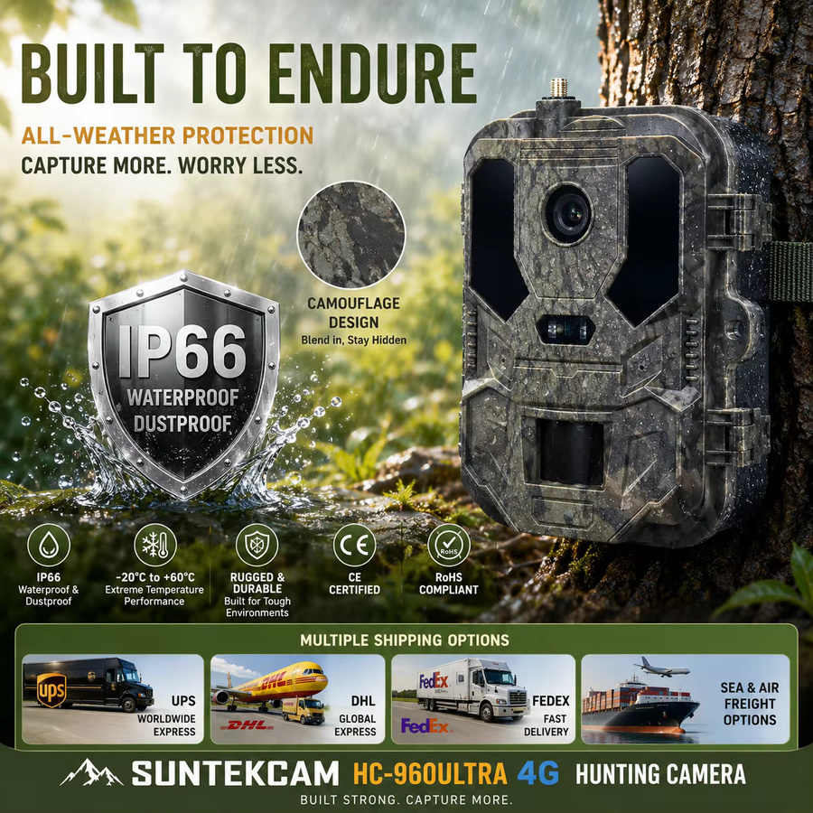 Suntekcam 4G LTE Jagdkamera HC-960Ultra-LI mit 4K Live-Video-Stream, App-Steuerung und 8000mAh Akku - Bild 6