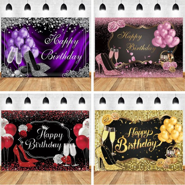 Bonvvie Party Banner mit High Heels und Champagner Motiv in Pink für Geburtstag oder Babyparty - Bild 1