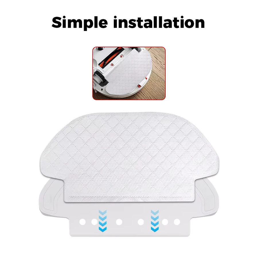 WINDNINJA Einweg-Mopptuch-Zubehör für Xiaomi Mop 2S Pro P S12 S10EU STYTJ02YM XMSTJQR2S Viomi V2Pro V3 SE in Weiß - Bild 2