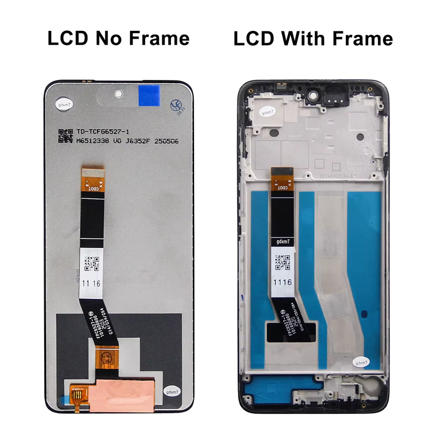 Motorola Moto G54 XT2343 LCD-Display-Touchscreen-Digitizer-Baugruppe mit Rahmen in Schwarz (refurbished) - Bild 4