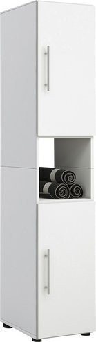 VCM Hochschrank Flandu in Weiß mit offenen Regalfächern, Breite: 31 cm, Höhe: 160 cm, Tiefe: 30 cm - Bild 1