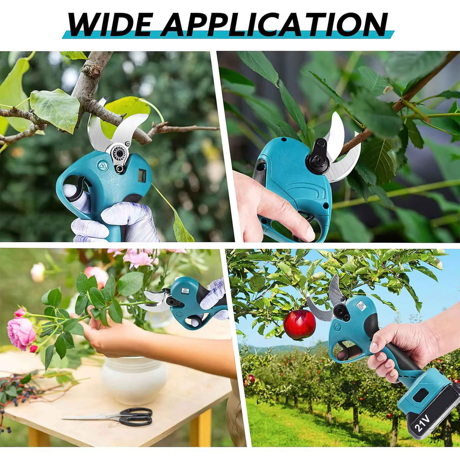 TKKEACE Akku Gartenschere mit bürstenlosem Motor und Digitalanzeige, kabelloser elektrischer Trimmer für Obstbäume und Bonsai - Bild 8