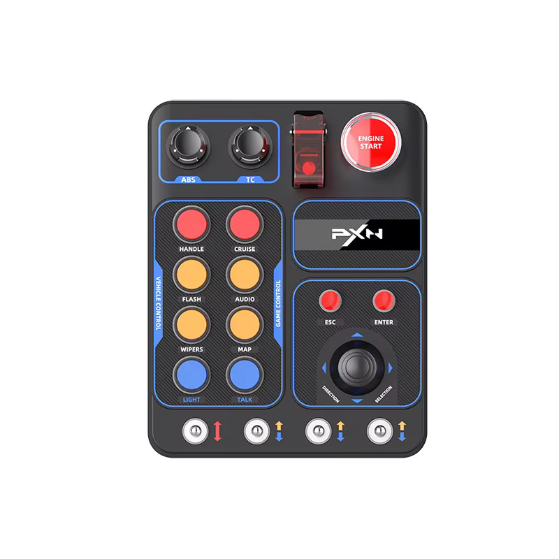 PXN CB1 Simulator Race Central Control Box Multifunktionale RGB Control Box für Racing Simulation und PC, Schwarz - Bild 2