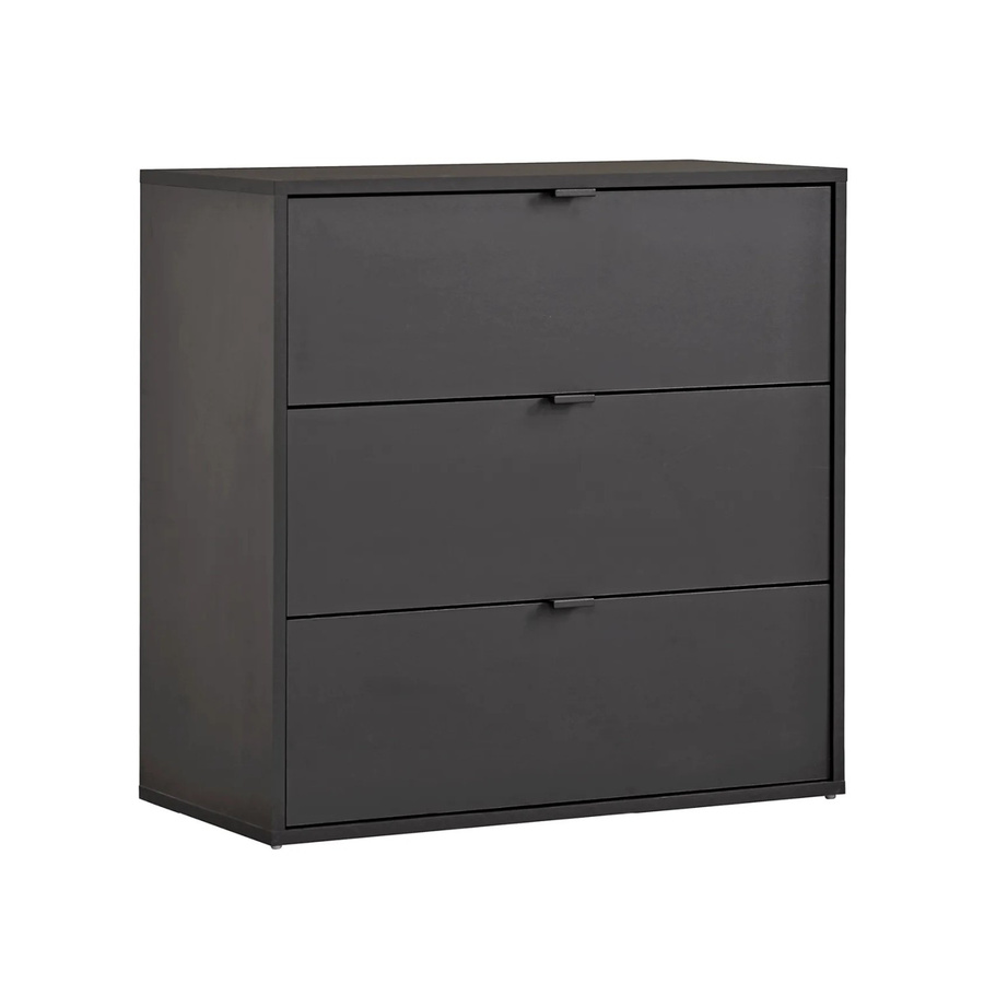mokebo Kommode mit 3 Schubladen als Highboard oder Sideboard in Anthrazit matt - Bild 2