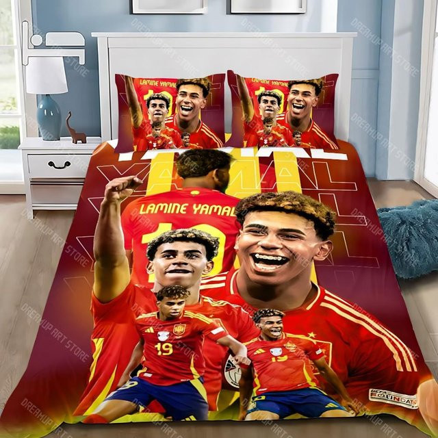 Lodestar Fußballstars Bettwäscheset mit Bettbezug und Kissenbezug, Mehrfarbig, B/T: 260 x 220 cm - Bild 1