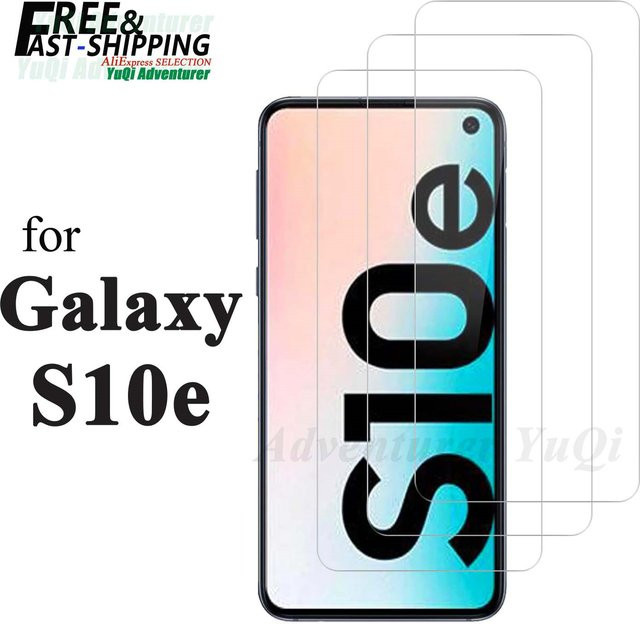 Samsung Galaxy S10e Displayschutzfolie aus gehärtetem Glas, transparent, HD Kristall, 9H kratzfest und hüllenfreundlich - Bild 1