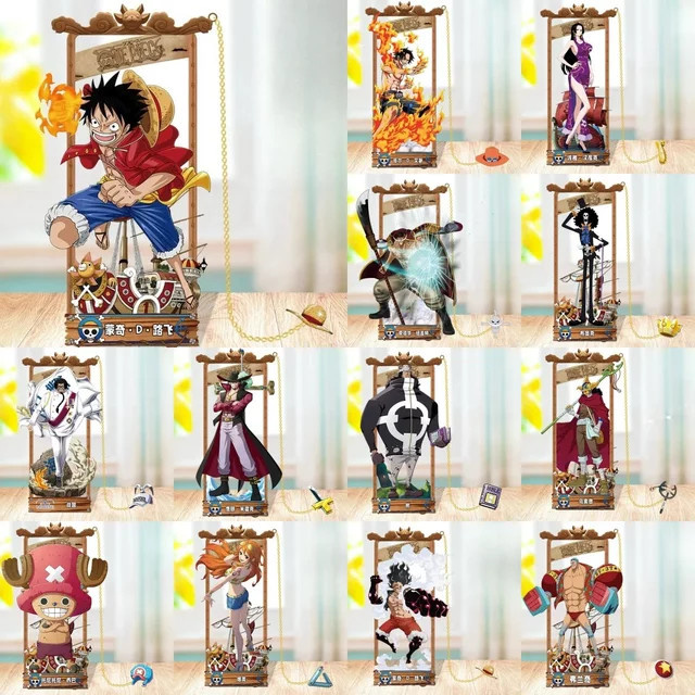 Bandai One Piece Actionfiguren Metall Lesezeichen, Luffy Zoro Ace - Bild 1