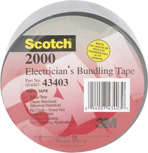 Scotch 2000 PVC-Klebeband von 3M in Grau, Breite: 50 mm, Länge: 46 m - Bild 1