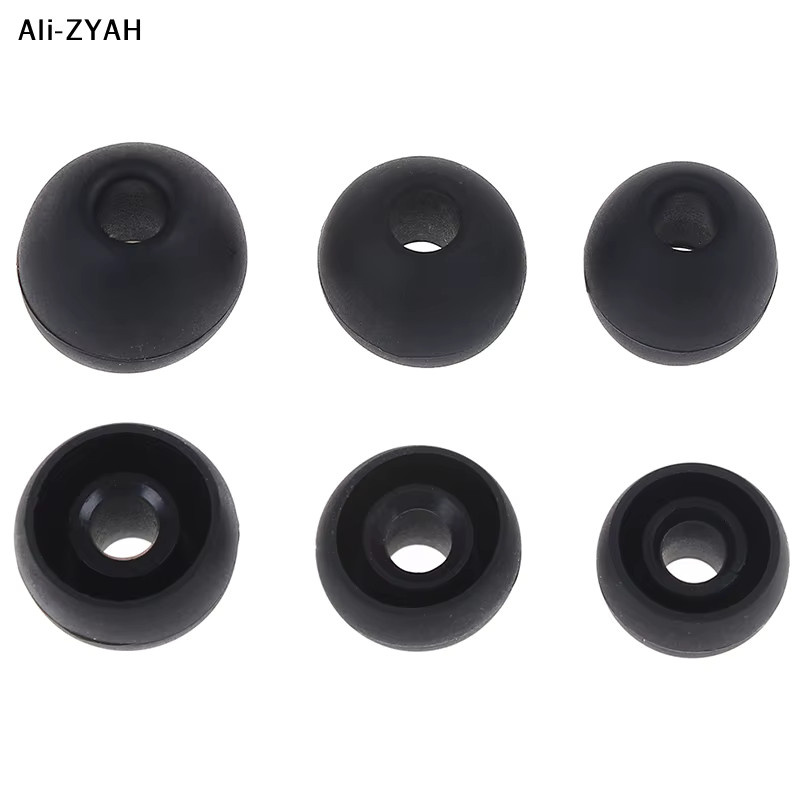 JETTING Universelle In-Ear-Kopfhörer-Ohrstöpsel aus Silikon in Schwarz und Weiß, 6 Paar Set (S, M, L) - Bild 3