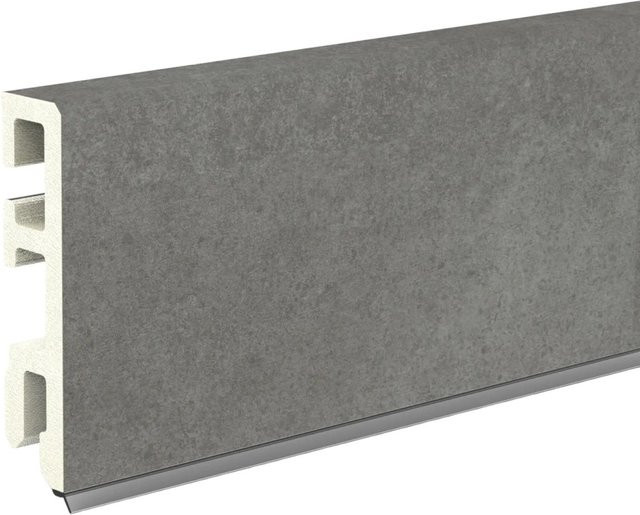 Döllken Hartschaumleiste USL60 Dekor Fliese Valencia Grau B/H/L: 60 mm x 14 mm x 2500 mm - Bild 1