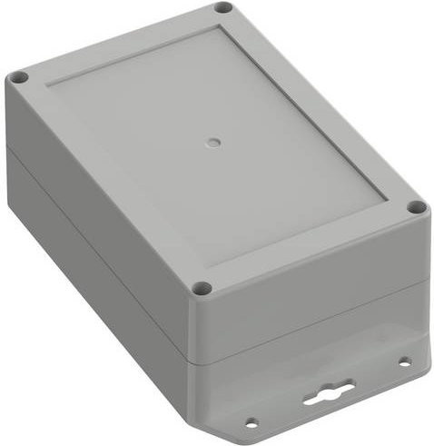 TRU COMPONENTS Flansch-Gehäuse TC-10860792 aus ABS-Kunststoff in Lichtgrau, B/T/H: 150 x 100 x 60 mm - Bild 1