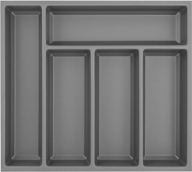 Agoform Besteck-Organizer Sky Schubladen-Einsatz aus Kunststoff in Schiefergrau, B/T/H: 42,0 x 5,3 x 37,3 cm - Bild 1