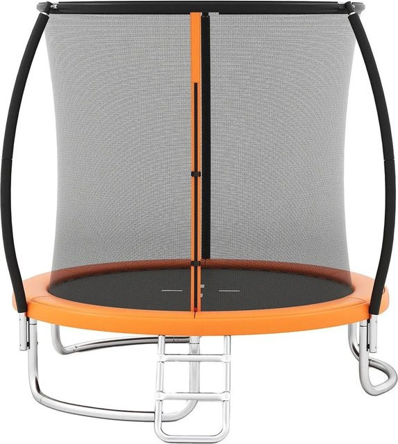 Costway Trampolin Outdoor Ø244 cm mit Metallrahmen Orange ab 3+ Jahre - Bild 1
