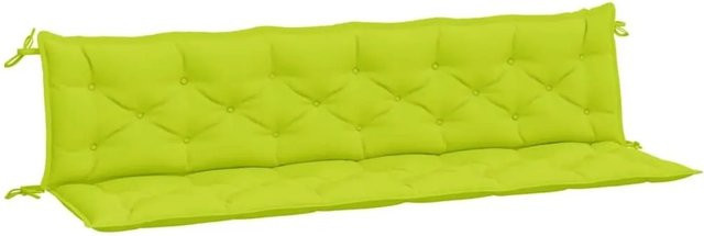 vidaXL Gartenbank-Auflagen 2er-Set aus wasserabweisendem Oxford-Gewebe, Grün, B: 200 cm, T: 50 cm, H: 7 cm - Bild 1