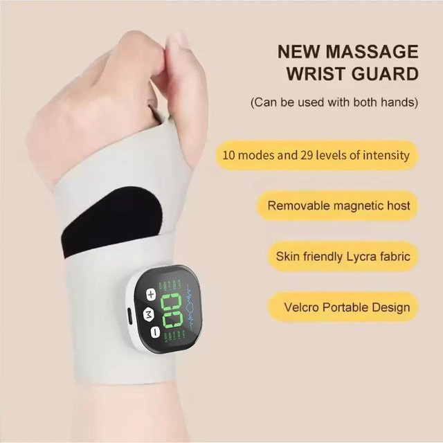Meiteai-All EMS Elektrisches Hand- und Handgelenksmassagegerät, Weiß, Unisex - Bild 1