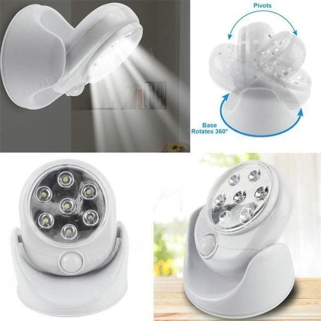LG-EXPRO Kabellose LED-Außenlampe mit Bewegungsmelder in Weiß - Bild 1