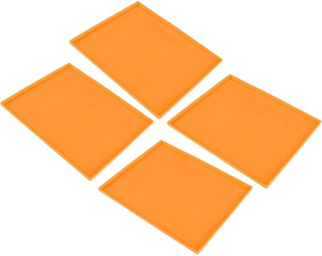 KaiSai 4er Set Silikon Dehydriermatten zum Trocknen von Lebensmitteln, lebensmittelecht und hochtemperaturbeständig, orange - Bild 1