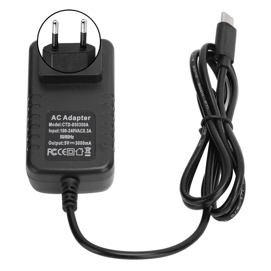 Igeteck USB-C Netzteil für Raspberry Pi 4B, 5V 3A, Schwarz - Bild 4