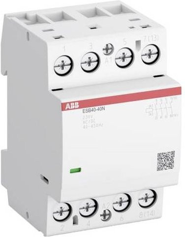 ABB ESB40-22N-01 R0122 Installationsschütz mit 2 Schließern und 2 Öffnern, 40A, Weiß - Bild 1