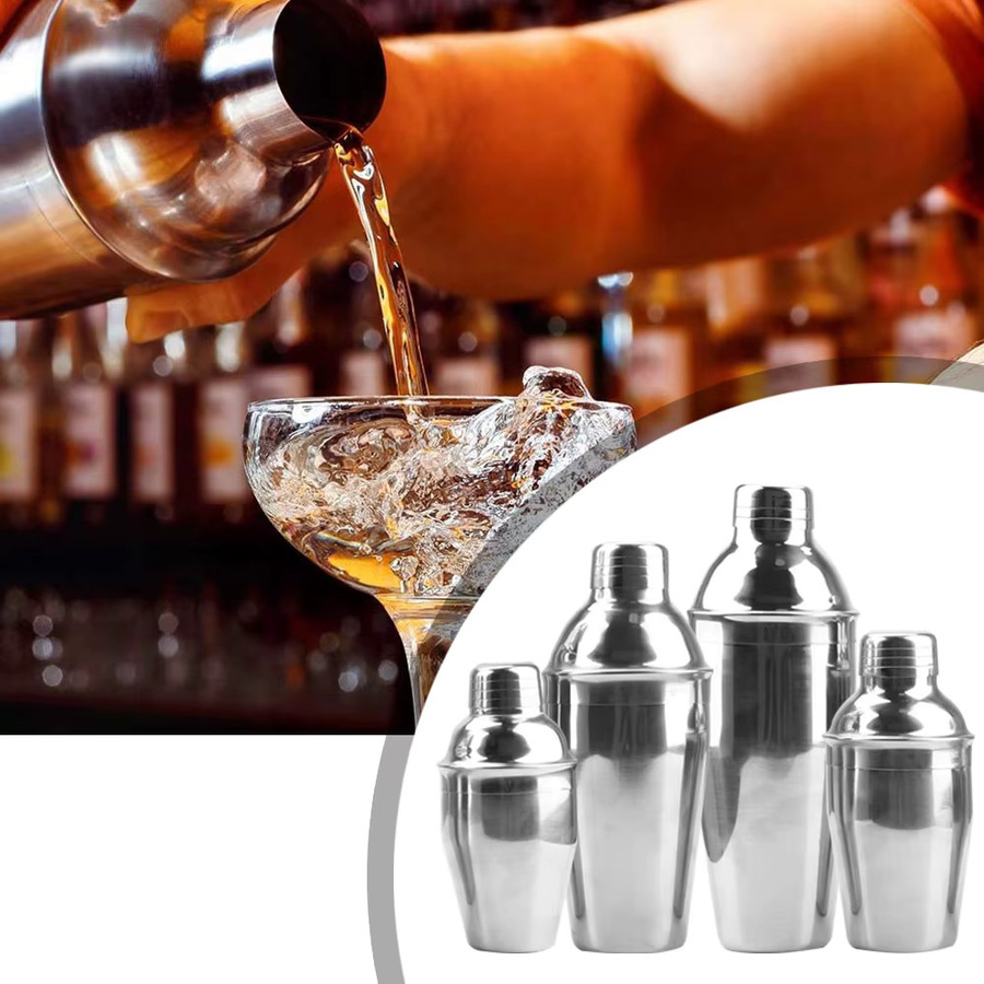 Edelstahl Cocktail Shaker Boston Style in Silber, 250 ml bis 750 ml - Bild 2