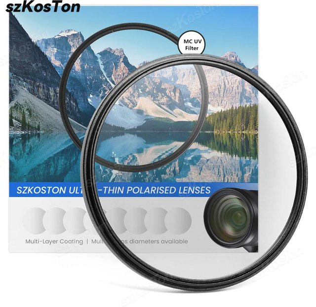 SZKOSTON MC UV-Filterlinse mit mehrfach beschichteter Ultraschlank-Optik für Durchmesser 37 mm bis 82 mm - Bild 1