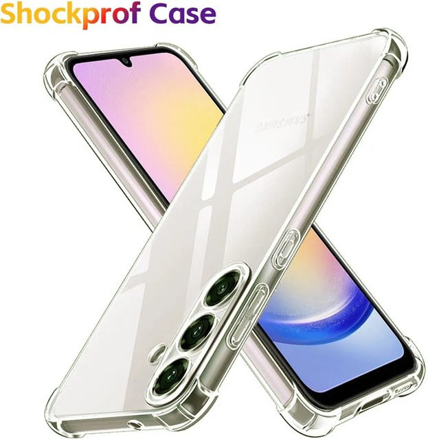 Transparente Silikon Schutzhülle für Samsung Galaxy Modelle A55 A52 A34 A25 A15 A14 A16 A32 A36 A42 A52s A05 S24 Ultra S23 Plus 5G - Bild 1