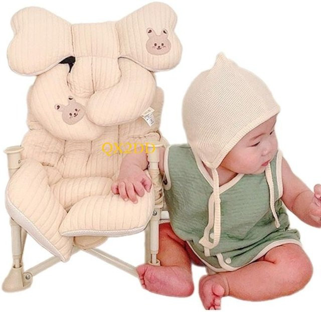 QX2D Kinderwagen-Kissen mit Cartoon-Design als weiches Baby-Körperstützkissen und Sitzpolster für Buggys und Kinderwagen - Bild 1