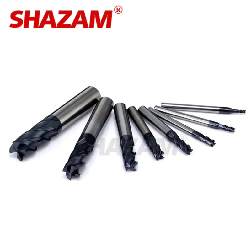 FLASH-SHAZAM Schaftfräser aus Wolframstahl für CNC-Bearbeitungen, Farbe: Silber, Durchmesser: 1,0 mm - 12,0 mm - Bild 2