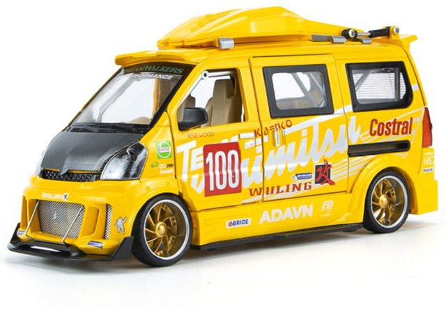 Linyi toy car Wuling Legierung Track Sportwagen Modell, 1:24, mit Licht und Sound, ab 4 Jahren - Bild 1