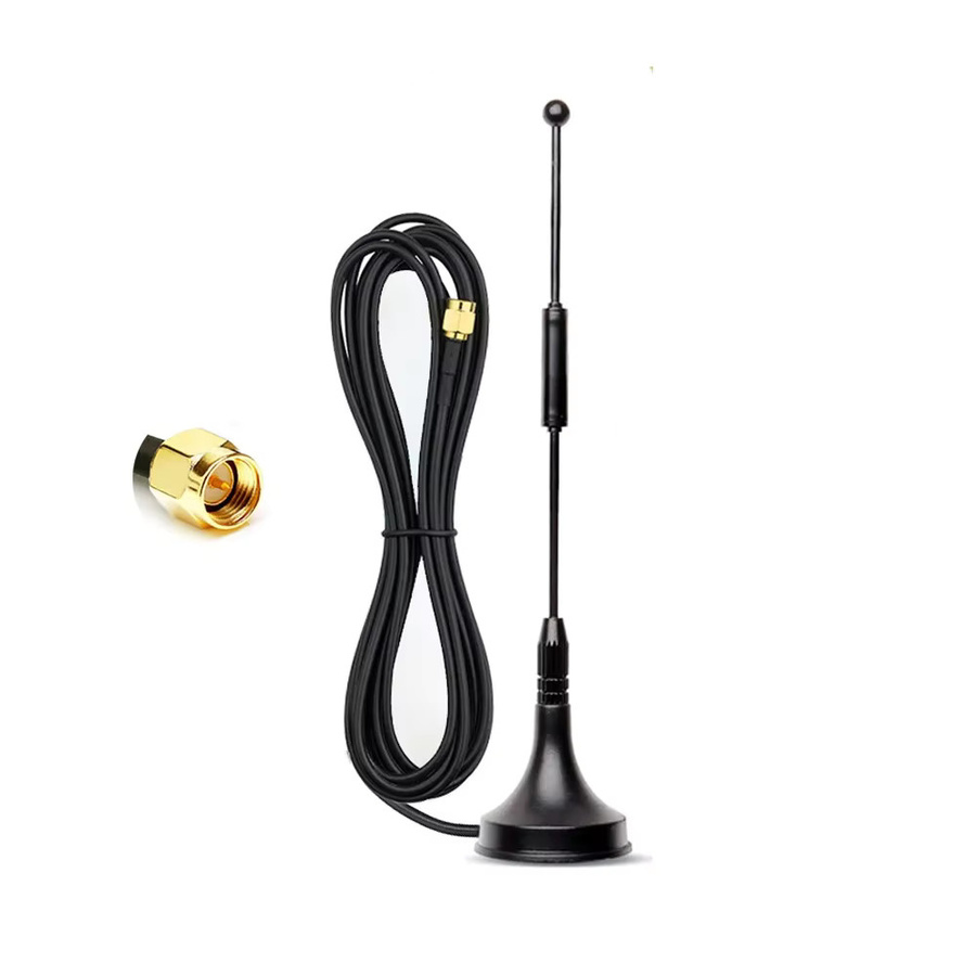 GOXIIS Omnidirektionale 433MHz 7dBi High Gain Antenne mit Magnetbasis und 3m Kabel in Schwarz für Smart Home und LORA Module - Bild 1