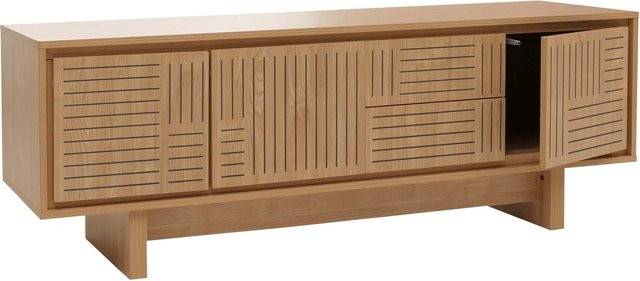 MCW TV-Rack O34 Lowboard in Ulme Natur mit Melamin-Oberfläche, B/T/H: 150 x 51,5 x 39,5 cm - Bild 2