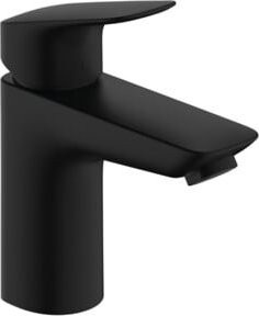 Hansgrohe Einhebel-Waschtischarmatur Logis mit Pop-up-Abfluss in Mattschwarz - Bild 1