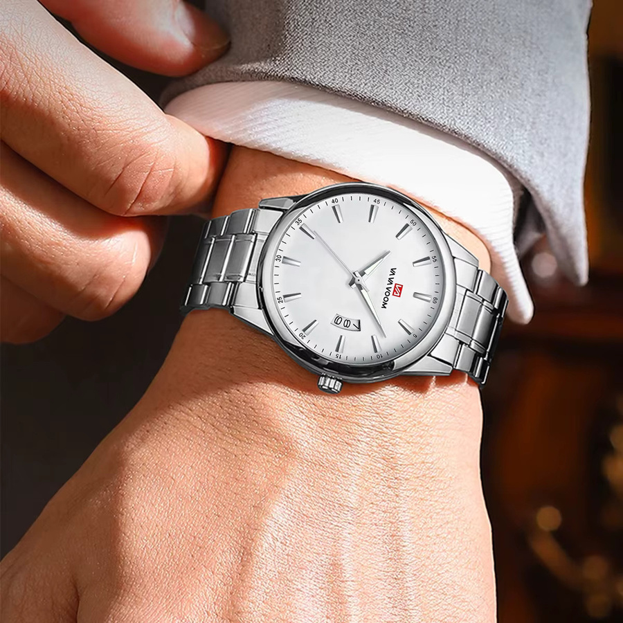 VA VA VOOM Armbanduhr, Quarz, Edelstahl, Silber, Herren - Bild 6