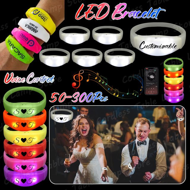 XMSJ LED-Armband, leuchtet im Dunkeln, Unisex - Bild 1