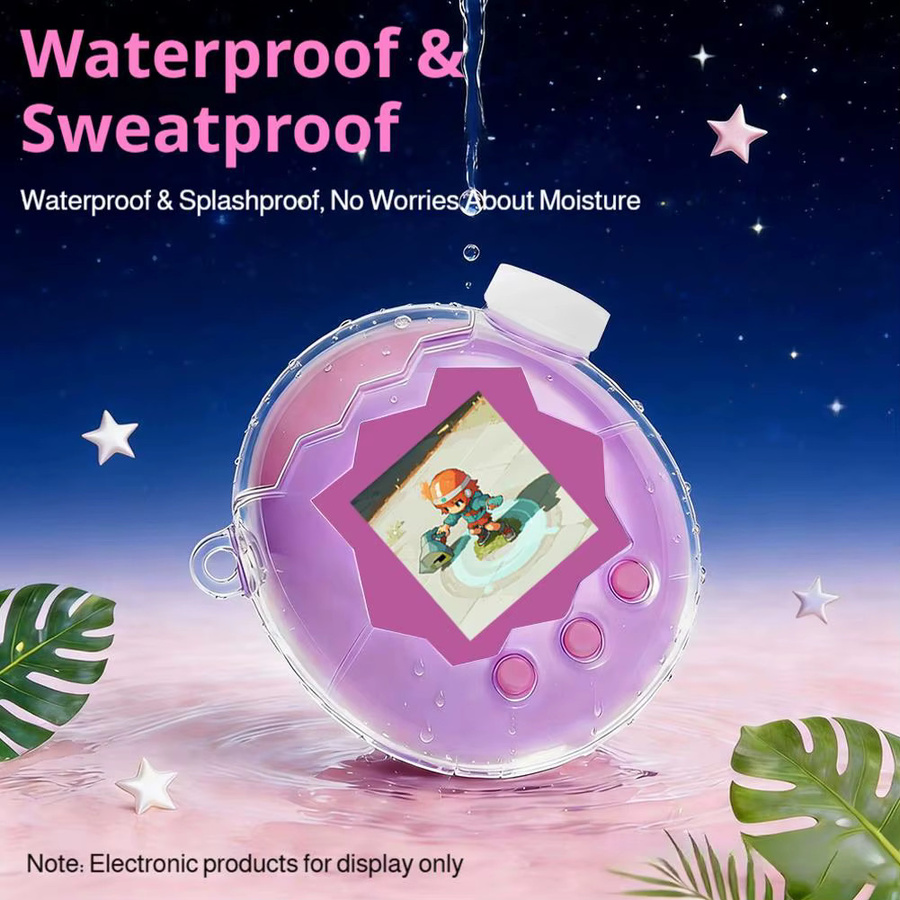Stoßfeste und kratzfeste Silikon-Schutzhülle für Tamagotchi Paradise Electronic Pets Game in Transparent - Bild 2