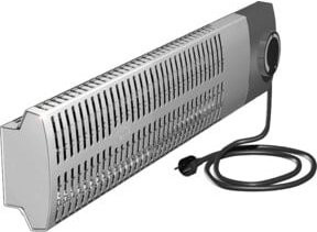 FricoBurda Frostwächter FML200 Wandmontierter Heizlüfter in Weiß und Grau mit Frostschutz, Überhitzungsschutz und Thermostat, 200W, 230V - Bild 1