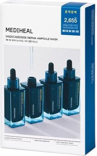 MEDIHEAL Madecassosid Derma Ampullenmaske, 10 x 25 ml, Niacinamid - Bild 1